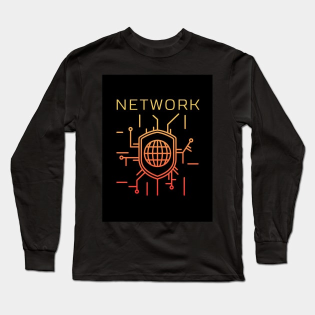 Network Long Sleeve T-Shirt by milicab